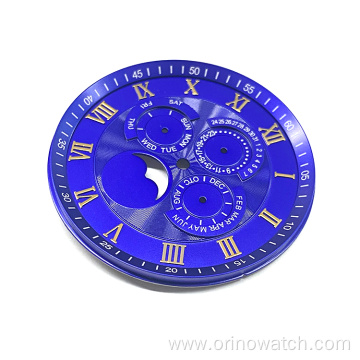 Moonphase 3 small eyes Watch dial